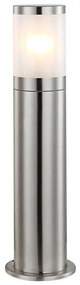 Επιδαπέδιο Φωτιστικό Κολώνα 1xΕ27 IP44 50cm Xeloo 32015 Globo Lighting-32015-Ασημί 32015