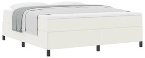 vidaXL Κρεβάτι Κρεμ 180x200 εκ Ίνας Καμβά