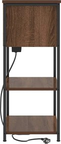vidaXL Κομοδίνο Καφέ δρυς 55 x 31 x 76 εκ Επεξεργασμένο ξύλο