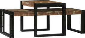 vidaXL Τραπεζάκι σαλονιού 2 τμχ. Πολύχρωμο 48 x 40 x 40 εκ