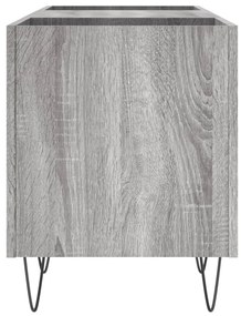 vidaXL Δισκοθήκη Γκρι Sonoma 121 x 38 x 48 εκ. από Επεξεργασμένο Ξύλο