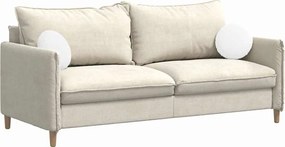 vidaXL Μαξιλάρια καθισμάτων 2 pcs Λευκό Ø30 x 13 εκ ύφασμα