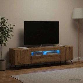 vidaXL Ντουλάπα LED Τηλεόρασης Artisan Δρυς Επεξεργασμένο Ξύλο