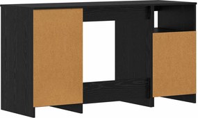 vidaXL Γραφείο 2 pcs Μαύρη Οξυά 140 x 50 x 76 εκ. Επεξεργασμένο ξύλο