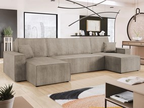 Γωνιακός καναπές Karla U-Kafe Anoixto - 312.00Χ145.00Χ82.00cm