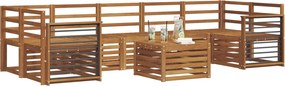 vidaXL Σετ Καναπέ 8 pcs Φυσικό Στερεό Ξύλο Ακακίας