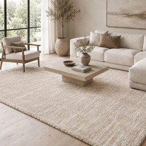 Χαλί (200x290) Polcarpet Puffy Shaggy 125 Beige Mix