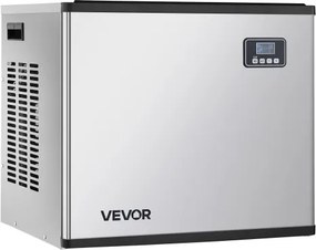 VEVOR Commercial Ice Maker 400LBS/24H with 300LBS Storage Bin Auto Self-Cleaning