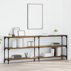 vidaXL Τραπέζι Κονσόλας Παλαιό Ξύλο 200x29x75 εκ. Μηχανικά Ξύλα