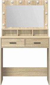 vidaXL Τραπέζι περιποίησης Δρύς Sonoma 79 x 41 x 135 εκ.