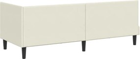 vidaXL Κρεβάτι Γωνίας Κρεμ 80 x 200 cm Βελούδο