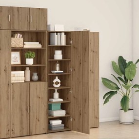 vidaXL Highboard από δρυ 50x42.5x185 εκ. Σχεδιασμένο ξύλο