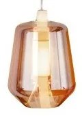 Κρεμαστό Φωτιστικό Οροφής LED 13W Dimmable Triac Φυσητό Γυαλί Μέταλλο Μαύρο Luisa S3 Prandina-1C51000313599-Ροζ 1C51000313599