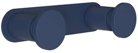 Άγκιστρο Μπάνιου Διπλό 70-203 12x3,5x2,5cm Matt Navy Blue Pam&Co Brass