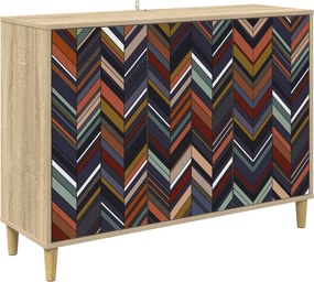 vidaXL Πλαϊνό γραφείο OMMEN Sonoma 102 x 33 x 75 εκ.