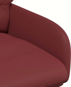 vidaXL Γυριστές καρέκλες φαγητού 2 pcs Τεχνητό Δέρμα Κόκκινο