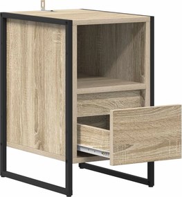vidaXL Κομοδίνο 2 τμχ. Sonoma Δρυς 39,5 x 30 x 50 εκ