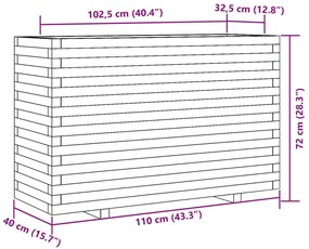 ΖΑΡΝΤΙΝΙΕΡΑ ΚΑΦΕ ΚΕΡΙΟΥ 110X40X72 ΕΚ. ΑΠΟ ΜΑΣΙΦ ΞΥΛΟ ΠΕΥΚΟΥ 3282641