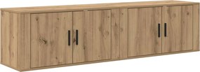 vidaXL Σετ Βαθμιδωτών Ντουλαπιών Τηλεόρασης 2 pcs Artisan Oak