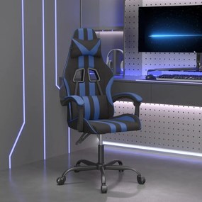 vidaXL Καρέκλα Gaming Μαύρο/Μπλε από Συνθετικό Δέρμα