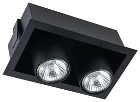 Φωτιστικό Οροφής - Σποτ Eye Mod 8940 Χωνευτό 2xGU10 35W Black Nowodvorski Μέταλλο