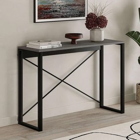 Κονσόλα Archie Megapap χρώμα γκρι ρετρό - μαύρο 110x35x75εκ.-GP037-0223,1