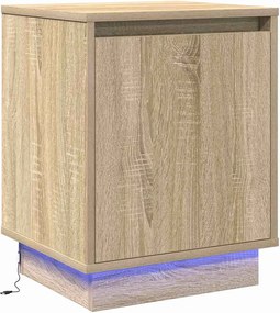 vidaXL Κομοδίνο 2 τμχ. Δρύς Sonoma 39 x 34,5 x 50 εκ.