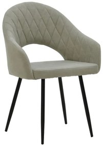 Καρέκλα - Πολυθρόνα Macie ύφασμα antique γκρι-μαύρο 58x50x85εκ 58x50x85 εκ.