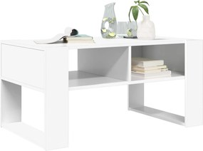 vidaXL Τραπεζάκι σαλονιού Λευκό 92 x 53 x 45 εκ. Επεξεργασμένο ξύλο