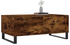 vidaXL Τραπεζάκι Σαλονιού Καπνιστή Δρυς 90x50x36,5 εκ. Επεξεργ. Ξύλο