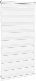 vidaXL Ζέβρα τυφλή Λευκό Πλάτος υφάσματος 75,9 εκ. Πολυεστέρας