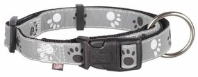 Κολλάρο Σκύλου Trixie Silver Reflect Μαύρο Γκρι S/M 30-45 cm