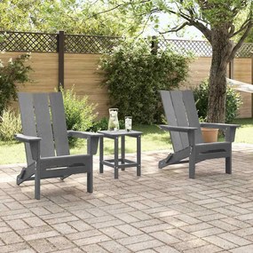 vidaXL Έπιπλα Χαλάρωσης Κήπου 2 pcs Ανοιχτό γκρι 74.5 x 80.5 x 90 εκ.