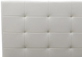 Κρεβάτι Roi pakoworld 160x200 PU λευκό ματ + αποθηκευτικό χώρο