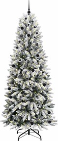 vidaXL Τεχνητό Χριστουγεννιάτικο Δέντρο με 300 LED Λευκό 240 cm