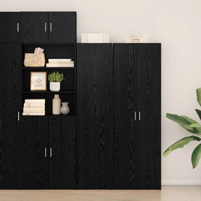 vidaXL Highboard Μαύρη Οξυά 45 x 42,5 x 185 εκ.