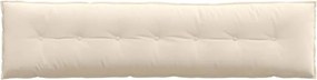 vidaXL Μαξιλάρι Πλάτης Μπεζ 200 x 50 εκ. Ύφασμα Μικροΐνας