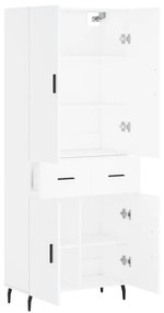 VidaXL Ντουλάπι Λευκό 69,5x34x180 εκ. από Επεξεργασμένο Ξύλο