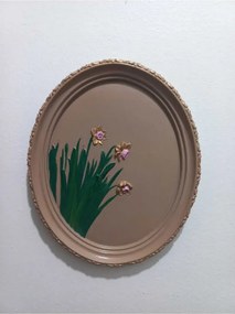 Stewehome οβάλ διακοσμητικό τοίχου από πέτρα 21x17 cm