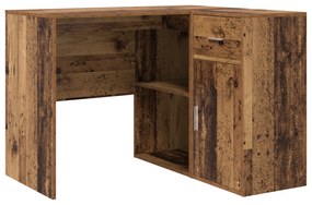 vidaXL Γωνιακό Γραφείο Παλιού Ξύλου 102x88x75 cm Επεξεργασμένο Ξύλο