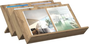 vidaXL Ράφι Περιοδικών με ράφι Artisan Oak 65 x 53 x 28,5 εκ