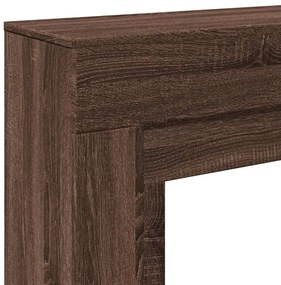 vidaXL Πλαίσιο Τζακιού Καφέ Δρυς 100x30x87,5 εκ. από Επεξ. Ξύλο