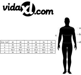 vidaXL Ανδρικό Μπλέιζερ Ασημί 48 Πολυεστέρας