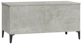 vidaXL Τραπεζάκι Σαλονιού Γκρι Σκυροδ. 90x44,5x45 εκ. Επεξεργ. Ξύλο