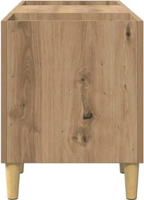 vidaXL Ντουλάπι δίσκων βινυλίου Artisan Oak 121 x 38 x 48 cm