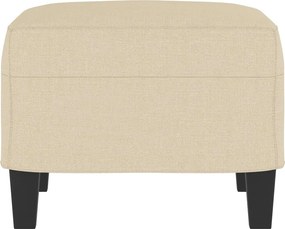 vidaXL Υποπόδιο Κρεμ 60x50x41 εκ. Υφασμάτινο