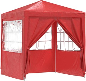 vidaXL Σκηνή Πάρτυ Κόκκινο 200 x 200 x 240 εκ