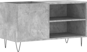vidaXL Δισκοθήκη Γκρι Σκυροδέματος 85 x 38 x 48 εκ. από Επεξεργ. Ξύλο