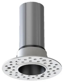 Χωνευτό Σποτ Φωτιστικό Οροφής LED 10W Γκρι Trimless CCT Ogio-40-Τ SunLight-OGIO-40-T-Γκρι OGIO-40-T