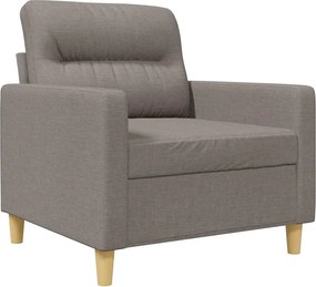 vidaXL Πολυθρόνα Taupe 60 εκ. Υφασμάτινη